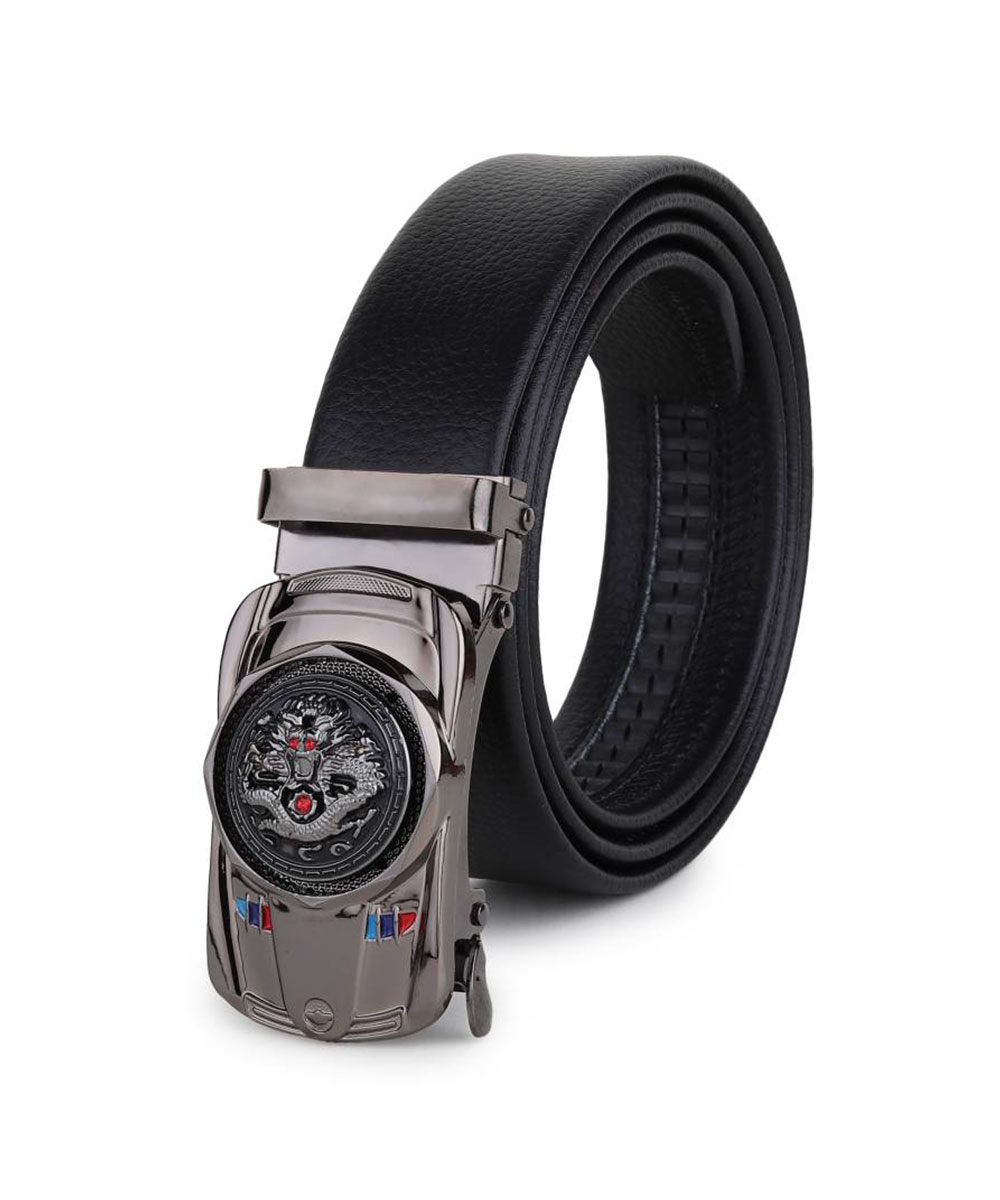 Cinto de couro preto Just Style Men - Image 2