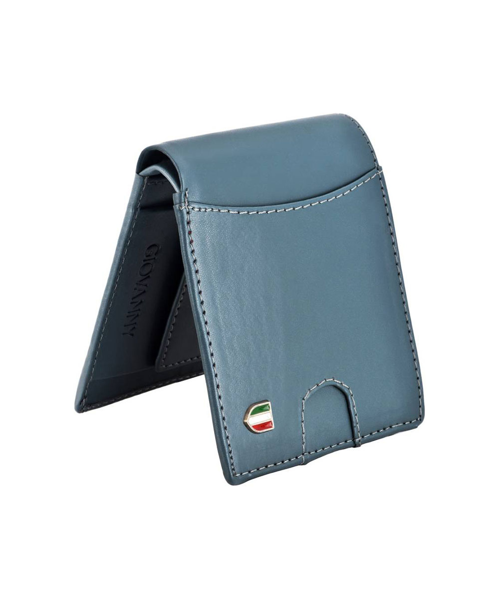 Carteira casual azul em couro sintético para homens - Image 2