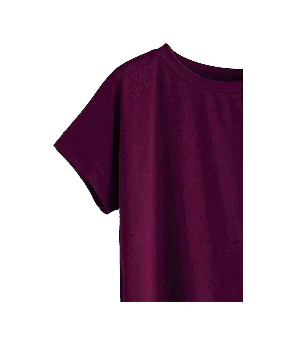 Camiseta de Algodão Feminina De Gola Redonda Sólida - Image 15