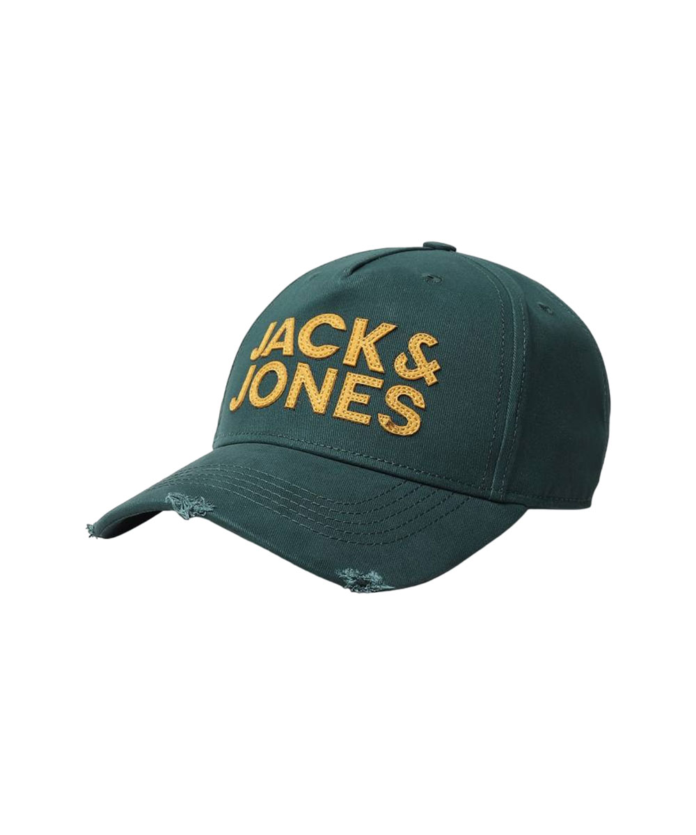 Boné Verde & Amarelo Masculino Bordado de Jack & Jones - Image 3