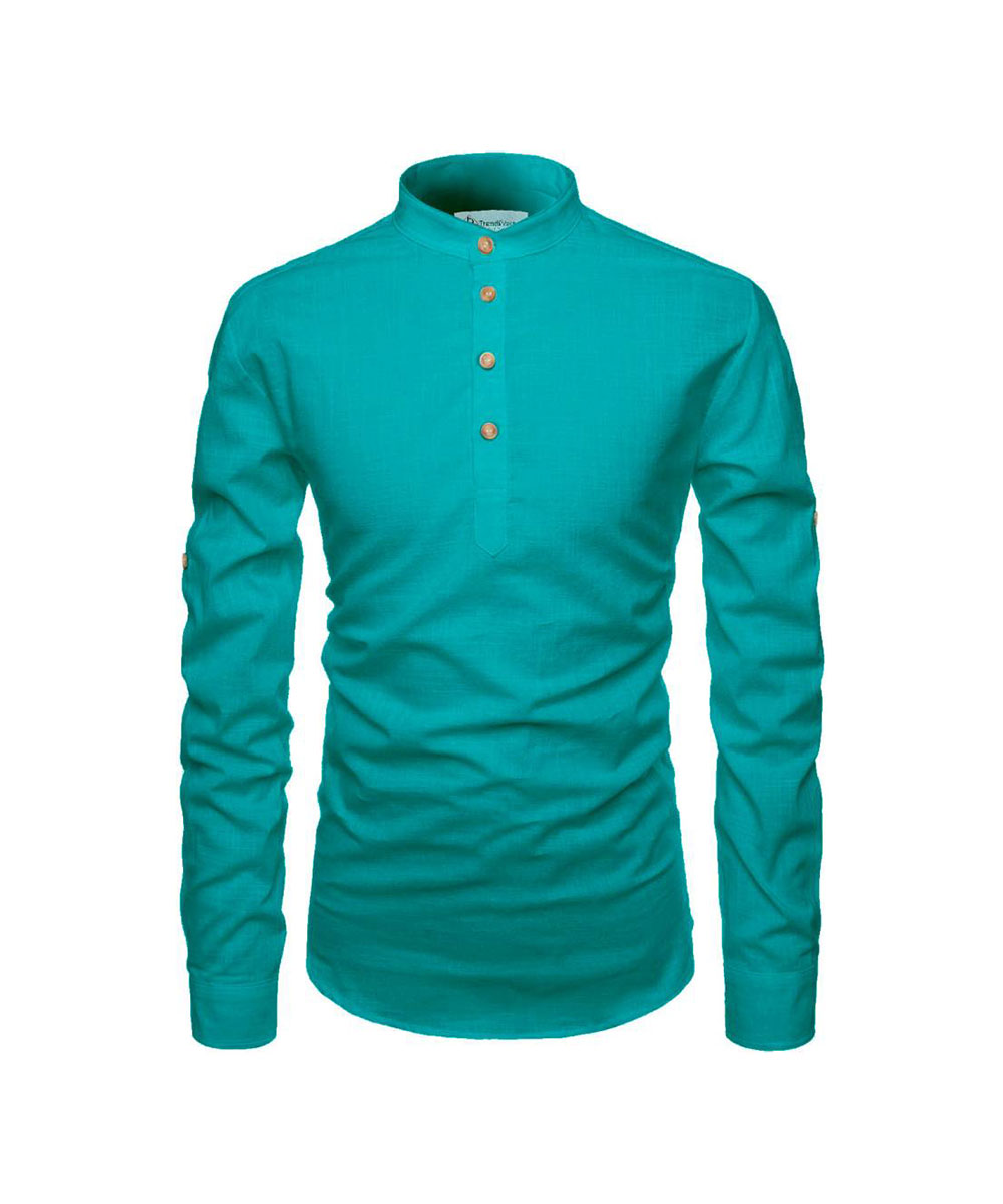 Kurta Masculina Pura Pura Lisa para Homens